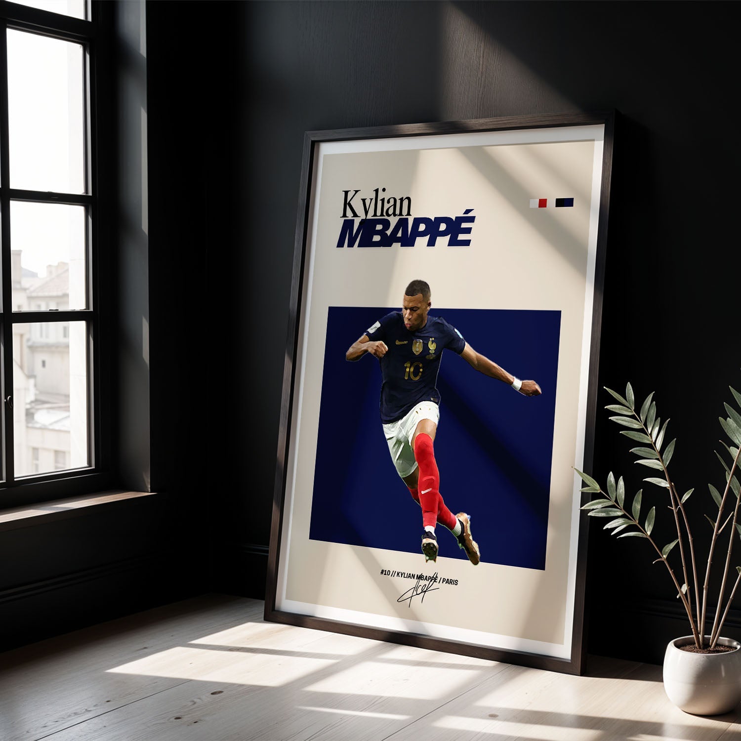 Flex Designs Poster Kylian Mbappe FlexM 8 x 10" Home Goods - Sports  Poster
