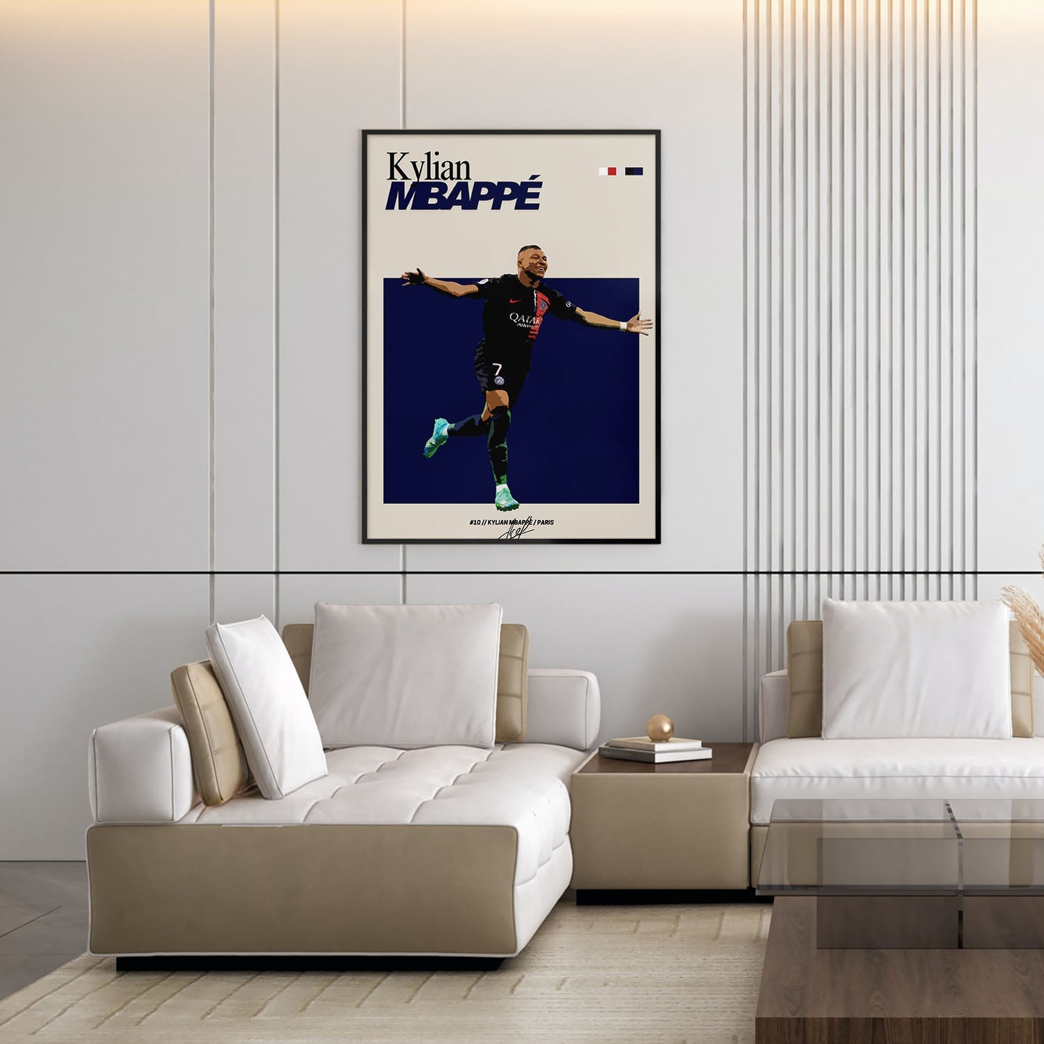 Flex Designs Poster Kylian Mbappe PSG FlexM 5 x 7" Home Goods - Sports  Poster