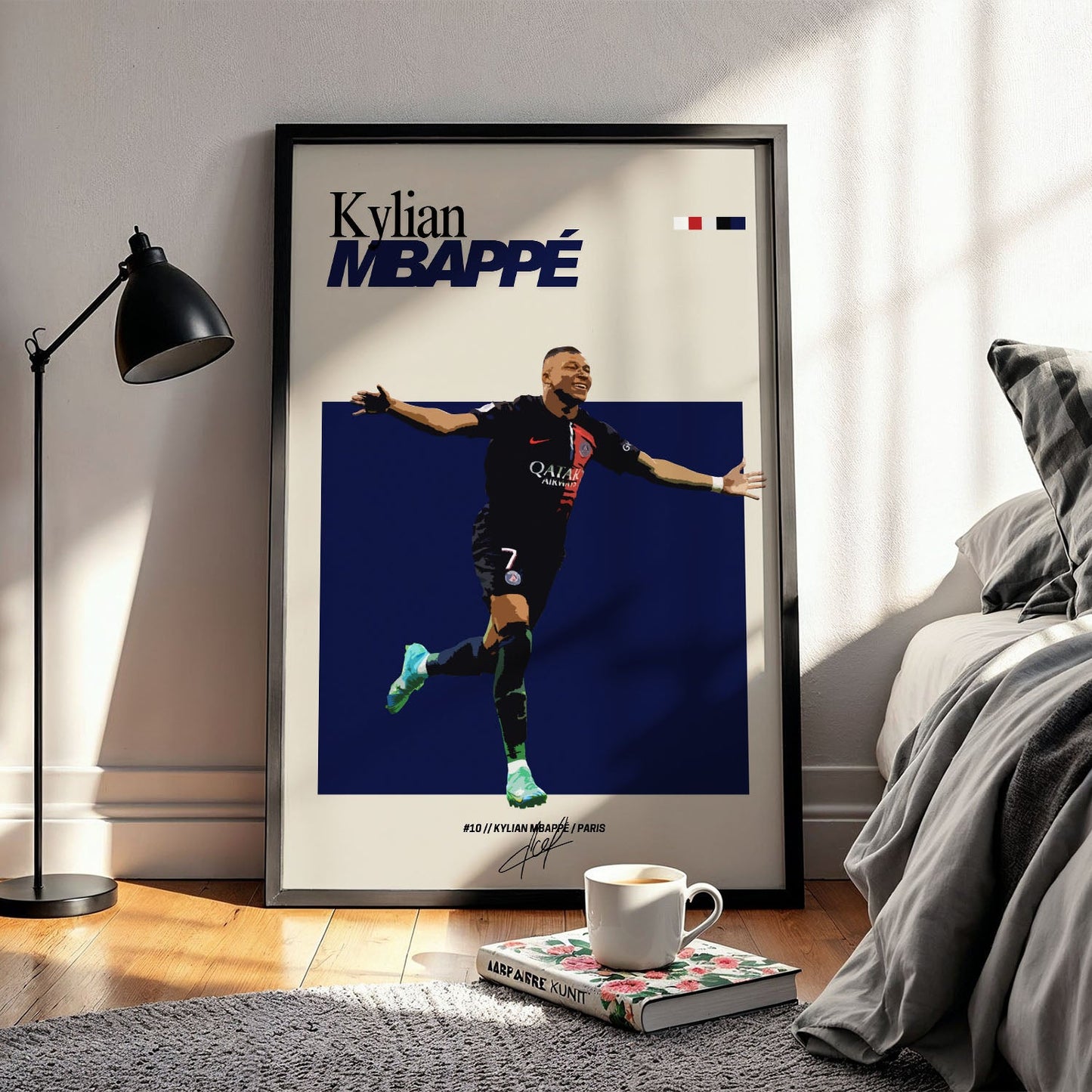 Flex Designs Poster Kylian Mbappe PSG FlexM 5 x 7" Home Goods - Sports  Poster