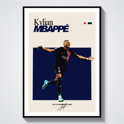 Flex Designs Poster Kylian Mbappe PSG FlexM 8 x 10" Home Goods - Sports  Poster
