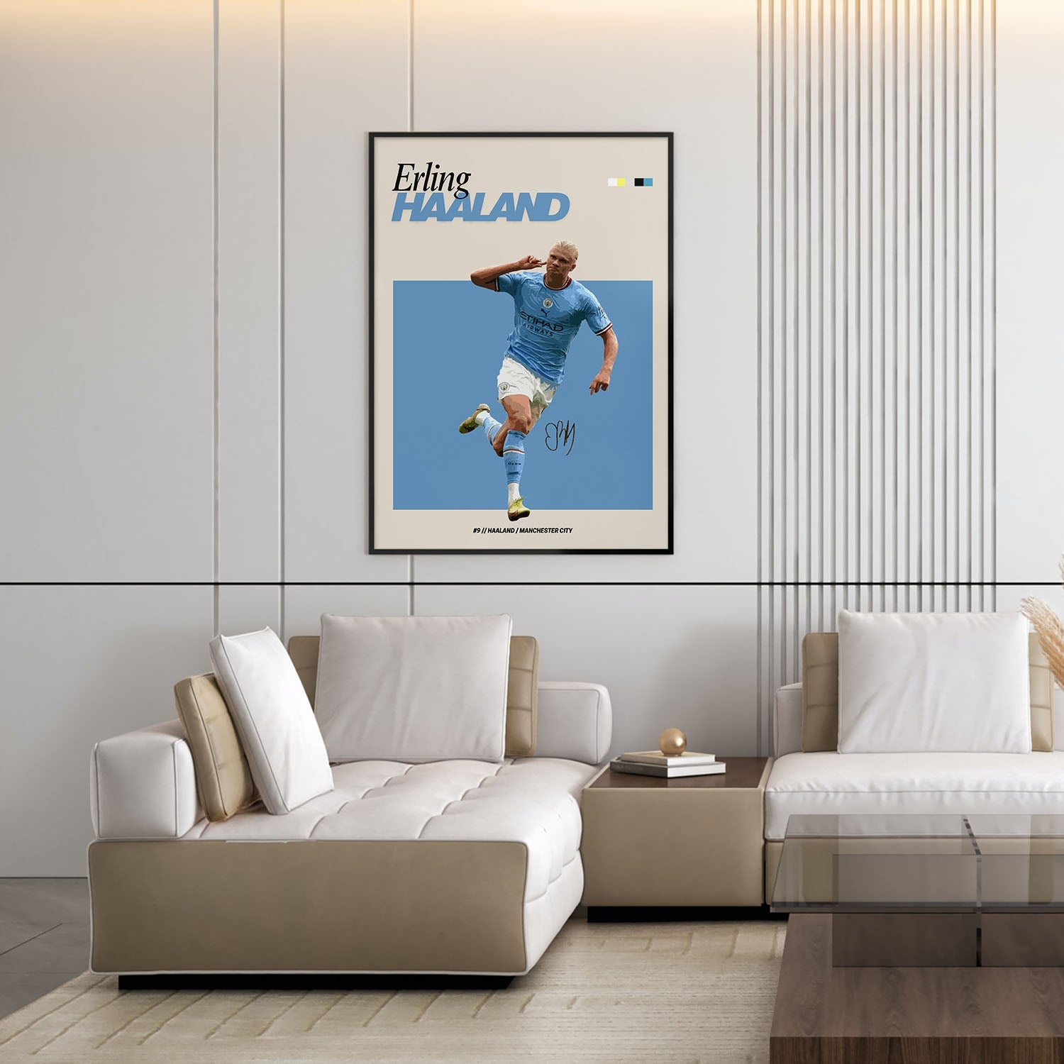 Flex Designs Poster Erling Haaland FlexM 5 x 7" Home Goods - Sports  Poster