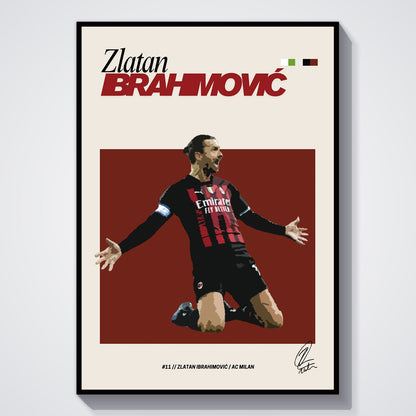 Flex Designs Poster Zlatan Ibrahimovic FlexM 5 x 7" Home Goods - Sports  Poster