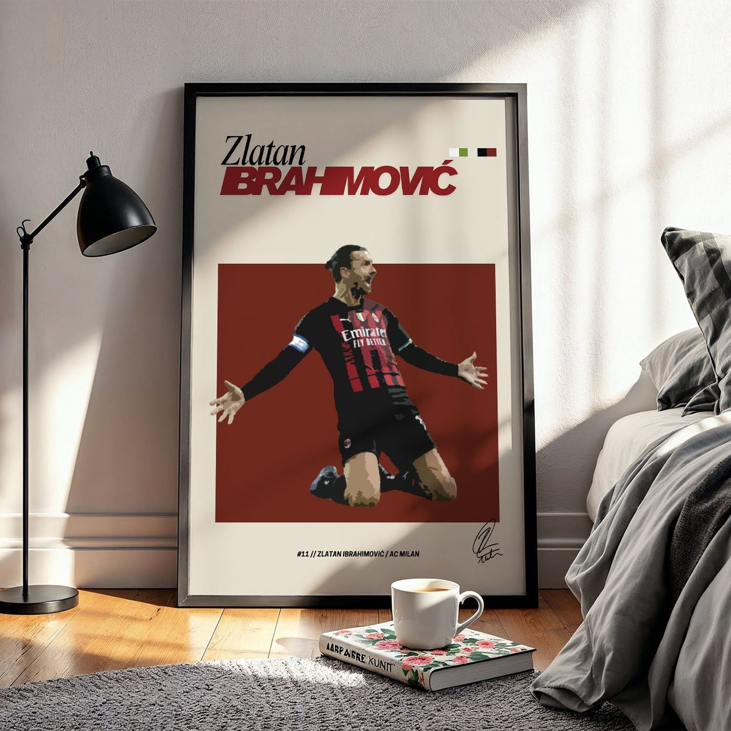 Flex Designs Poster Zlatan Ibrahimovic FlexM 5 x 7" Home Goods - Sports  Poster
