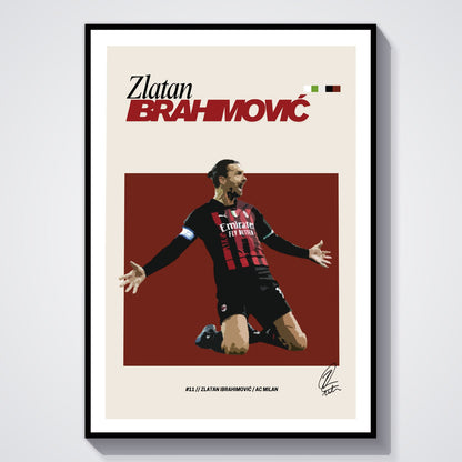 Flex Designs Poster Zlatan Ibrahimovic FlexM 8 x 10" Home Goods - Sports  Poster