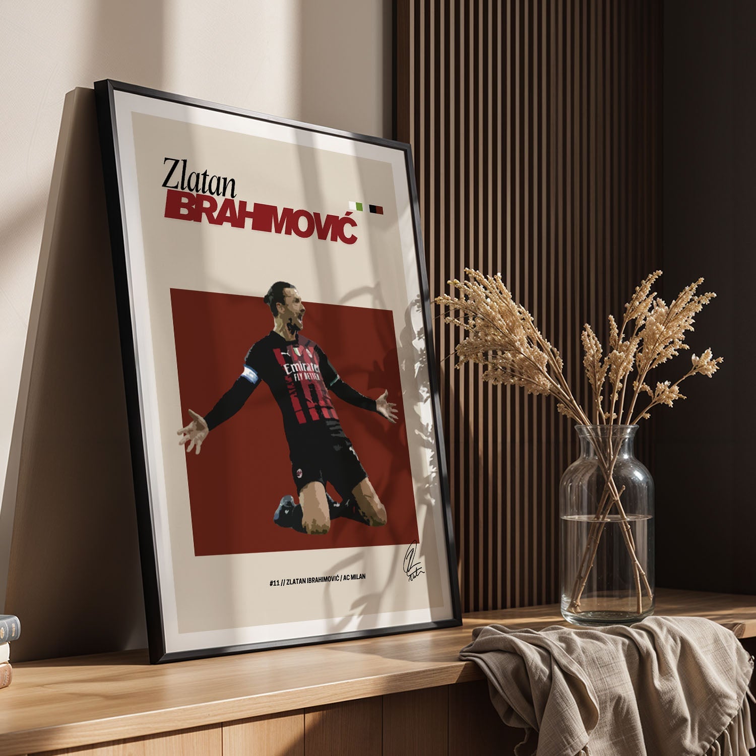 Flex Designs Poster Zlatan Ibrahimovic FlexM 5 x 7" Home Goods - Sports  Poster