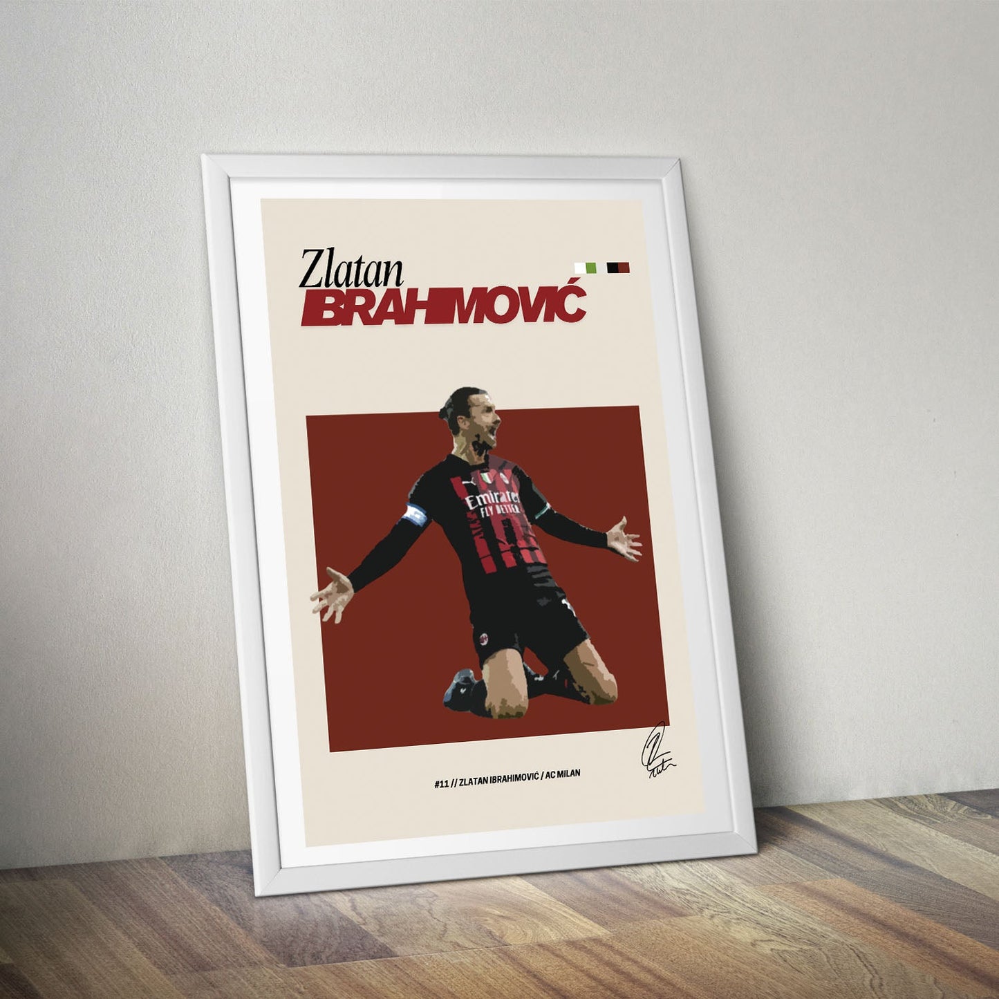 Flex Designs Poster Zlatan Ibrahimovic FlexM 8 x 10" Home Goods - Sports  Poster