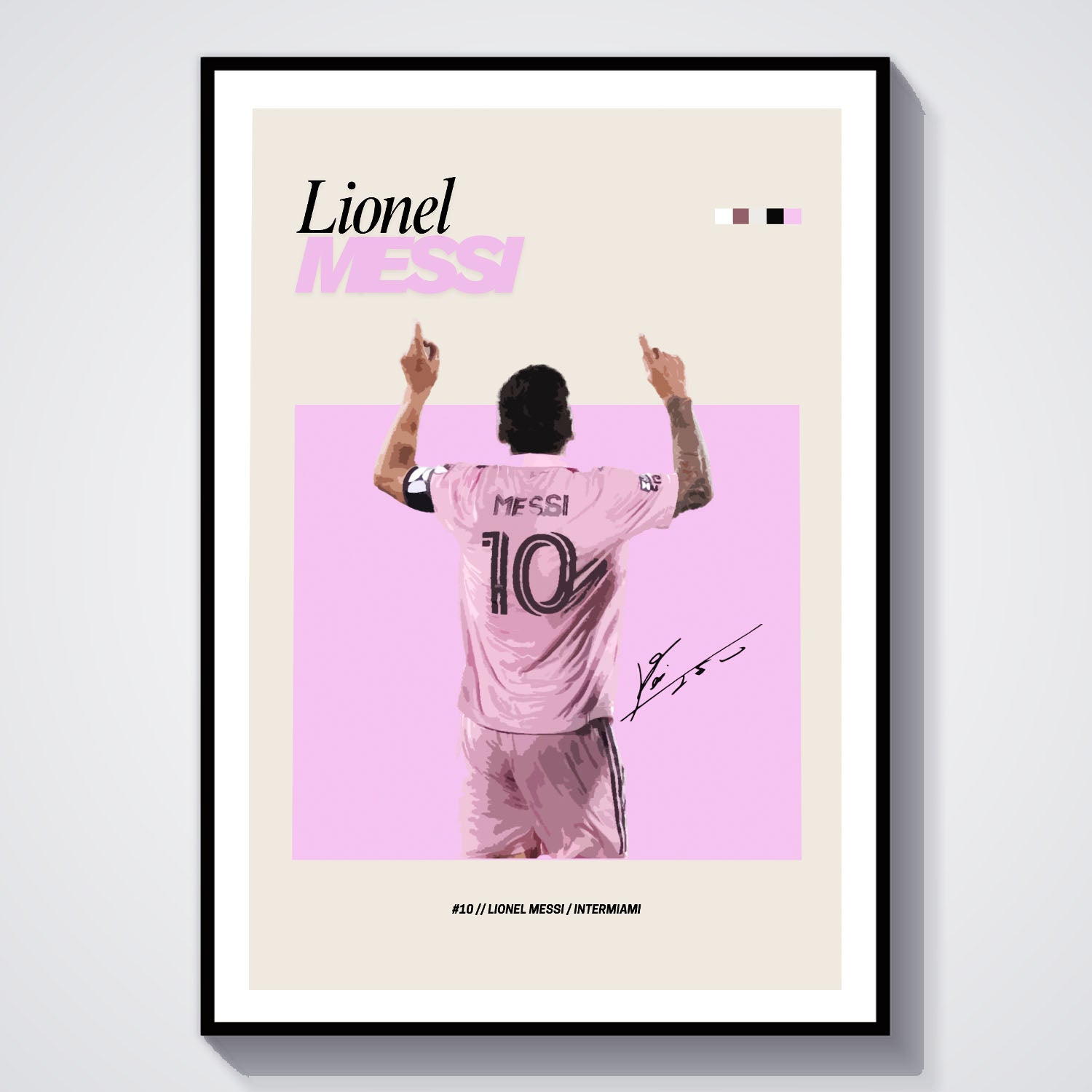 Flex Designs Poster Lionel Messi Inter Miami FlexM 8 x 10" Home Goods - Sports  Poster