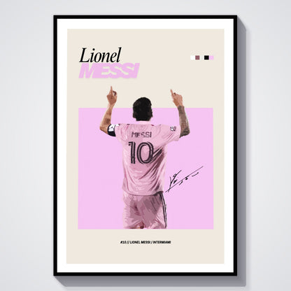 Flex Designs Poster Lionel Messi Inter Miami FlexM 8 x 10" Home Goods - Sports  Poster