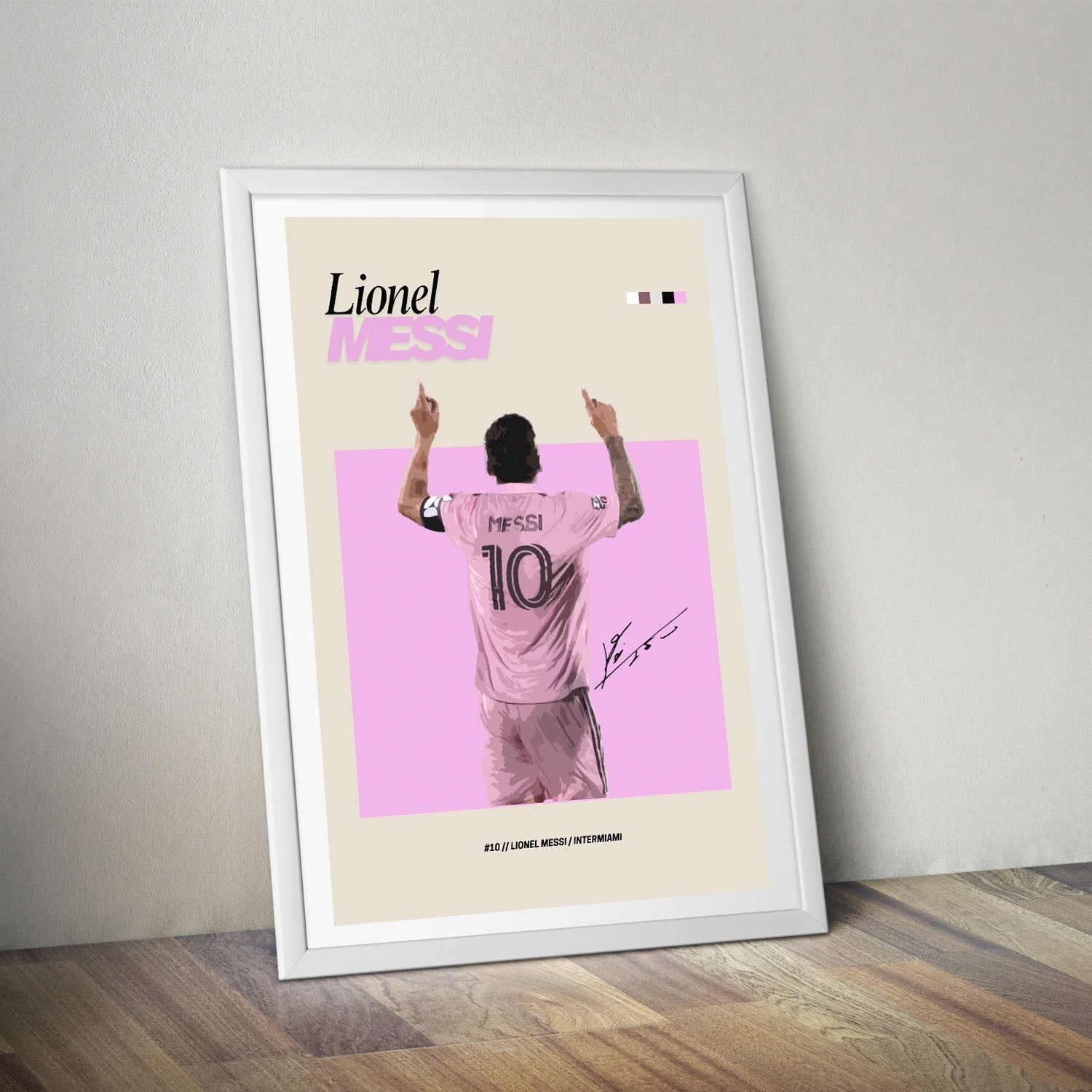 Flex Designs Poster Lionel Messi Inter Miami FlexM 8 x 10" Home Goods - Sports  Poster