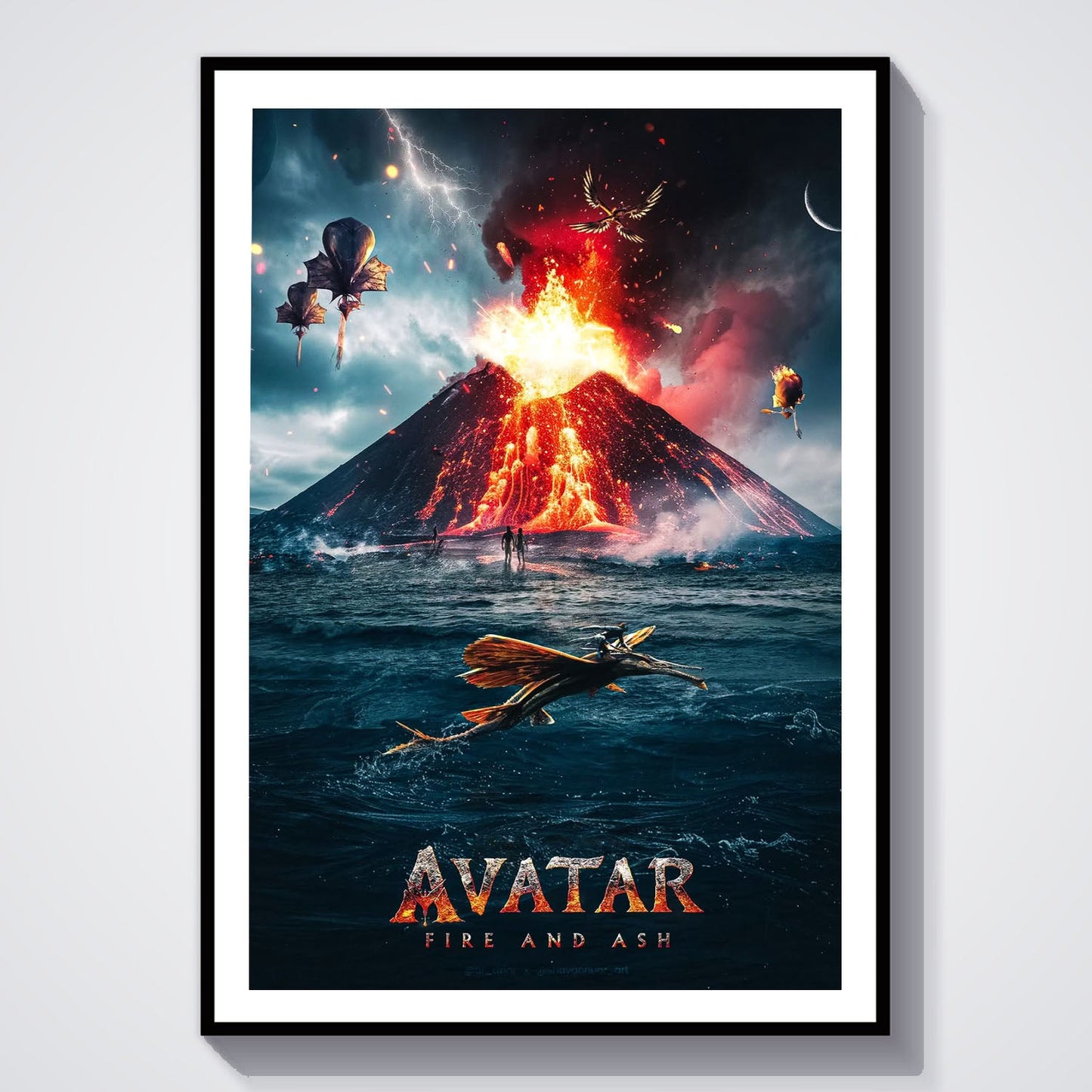 Flex Designs Poster Avatar Fire and Ash Alternate 8 x 10" Home Goods - Movie 2025 Movie Poster