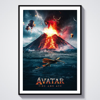Flex Designs Poster Avatar Fire and Ash Alternate 8 x 10" Home Goods - Movie 2025 Movie Poster