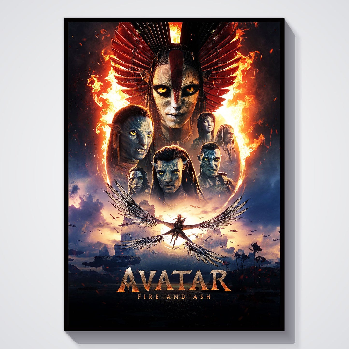 Flex Designs Poster Avatar Fire and Ash Cinematic 5 x 7" Home Goods - Movie 2025 Movie Poster