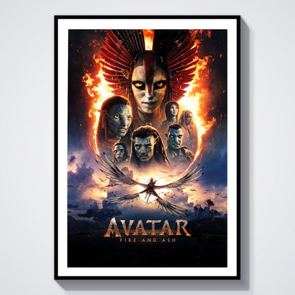 Flex Designs Poster Avatar Fire and Ash Cinematic 8 x 10" Home Goods - Movie 2025 Movie Poster