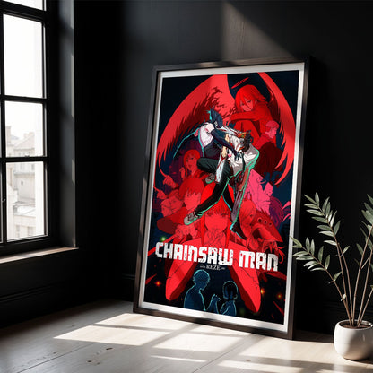 Flex Designs Poster Chainsaw Man Reze Arc 8 x 10" Home Goods - Movie 2025 Movie Poster