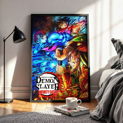 Flex Designs Poster Demon Slayer Infinity Castle 5 x 7" Home Goods - Movie 2025 Movie Poster
