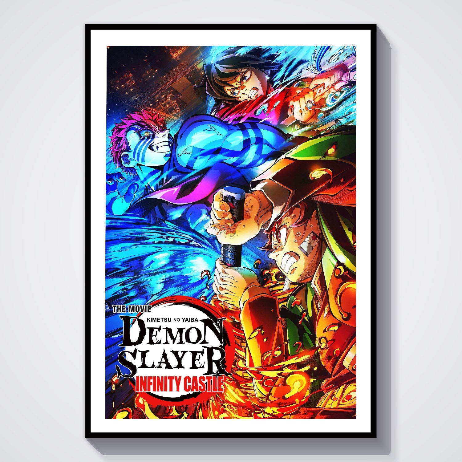 Flex Designs Poster Demon Slayer Infinity Castle 8 x 10" Home Goods - Movie 2025 Movie Poster