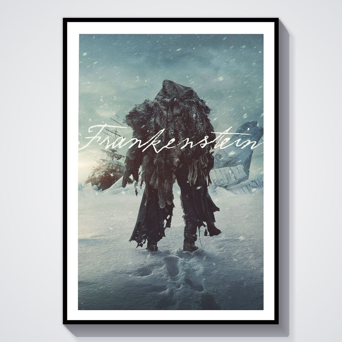 Flex Designs Poster Frankenstein Theatrical 8 x 10" Home Goods - Movie 2025 Movie Poster