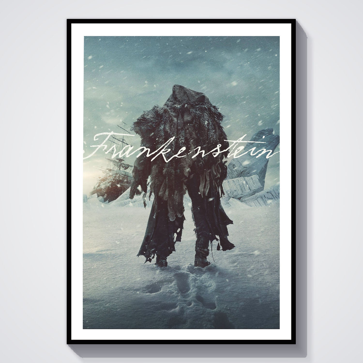 Flex Designs Poster Frankenstein Theatrical 8 x 10" Home Goods - Movie 2025 Movie Poster