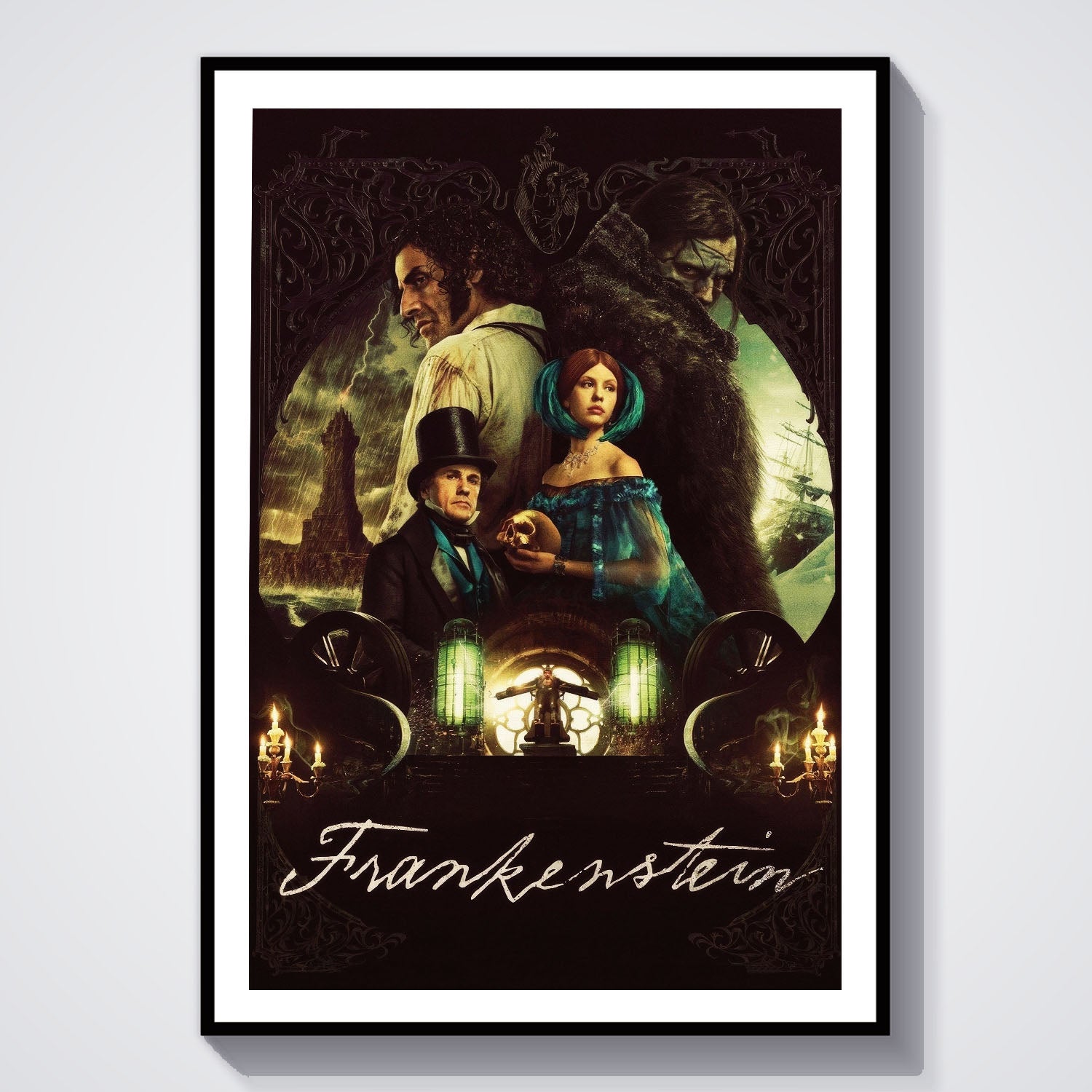 Flex Designs Poster Frankenstein 8 x 10" Home Goods - Movie 2025 Movie Poster