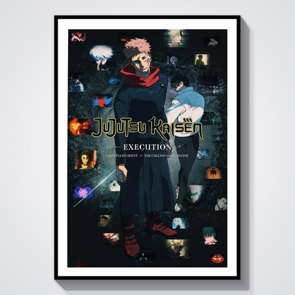 Flex Designs Poster Jujutsu Kaisen Execution 8 x 10" Home Goods - Movie 2025 Movie Poster