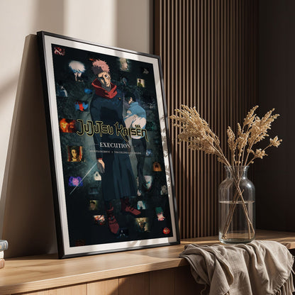 Flex Designs Poster Jujutsu Kaisen Execution 5 x 7" Home Goods - Movie 2025 Movie Poster