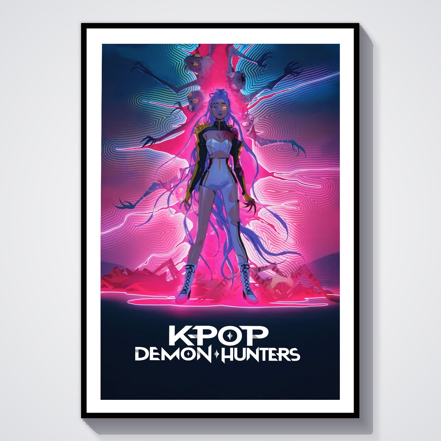 Flex Designs Poster KPop Demon Hunters Alternate 8 x 10" Home Goods - Movie 2025 Movie Poster
