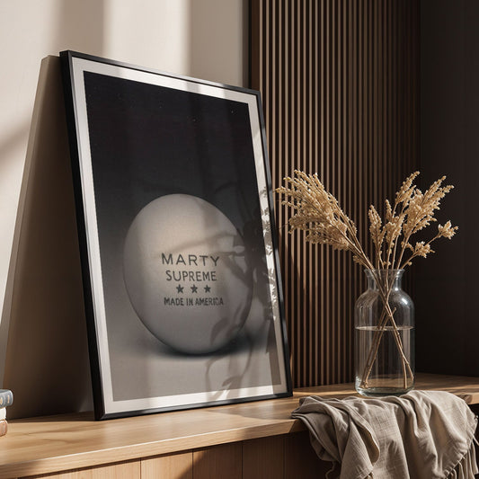 Flex Designs Poster Marty Supreme Minimalist 5 x 7" Home Goods - TV Show 2025 TV Show Poster