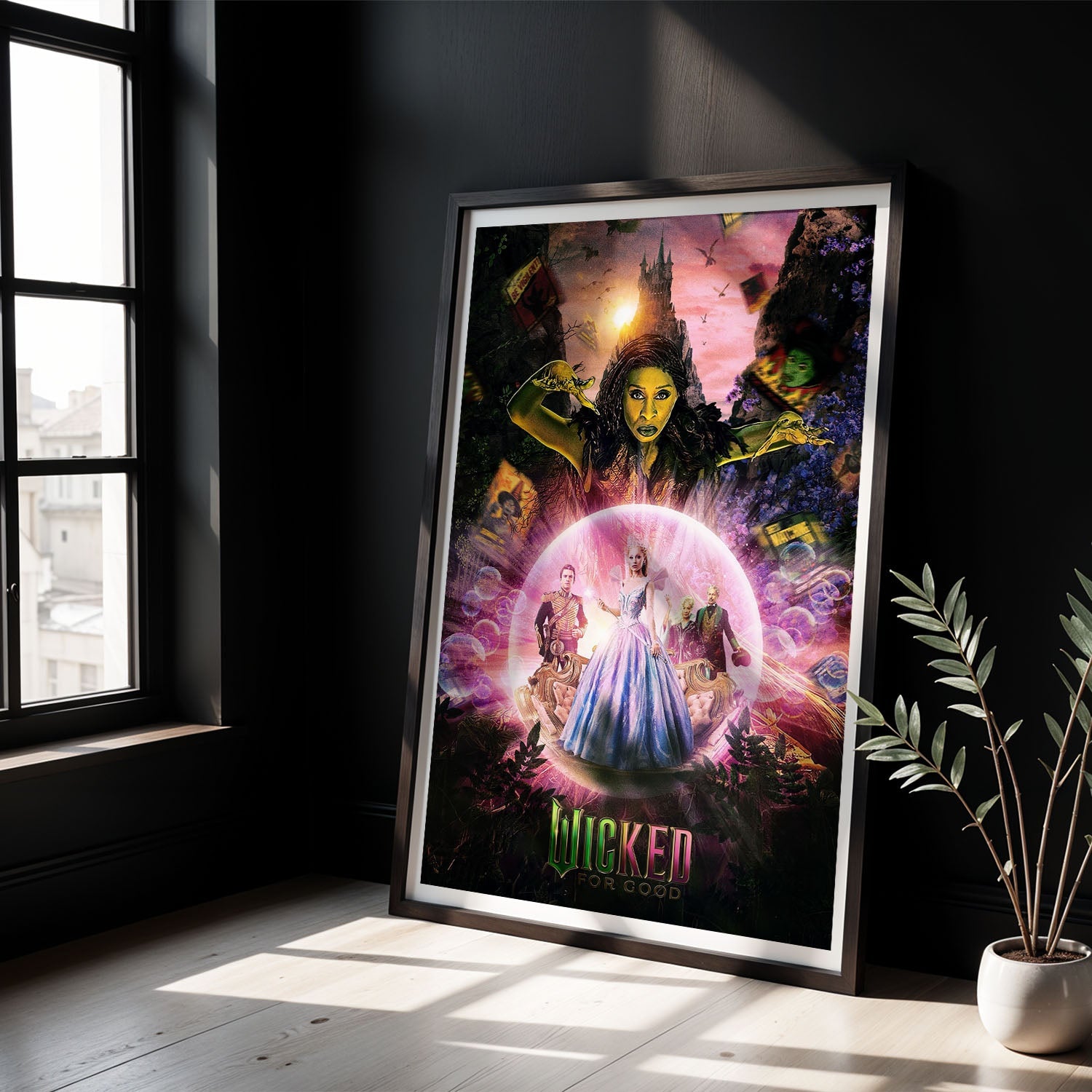 Flex Designs Poster Wicked For Good Cinematic 8 x 10" Home Goods - Movie 2025 Movie Poster