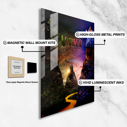 Wicked For Good Movie Metal Poster