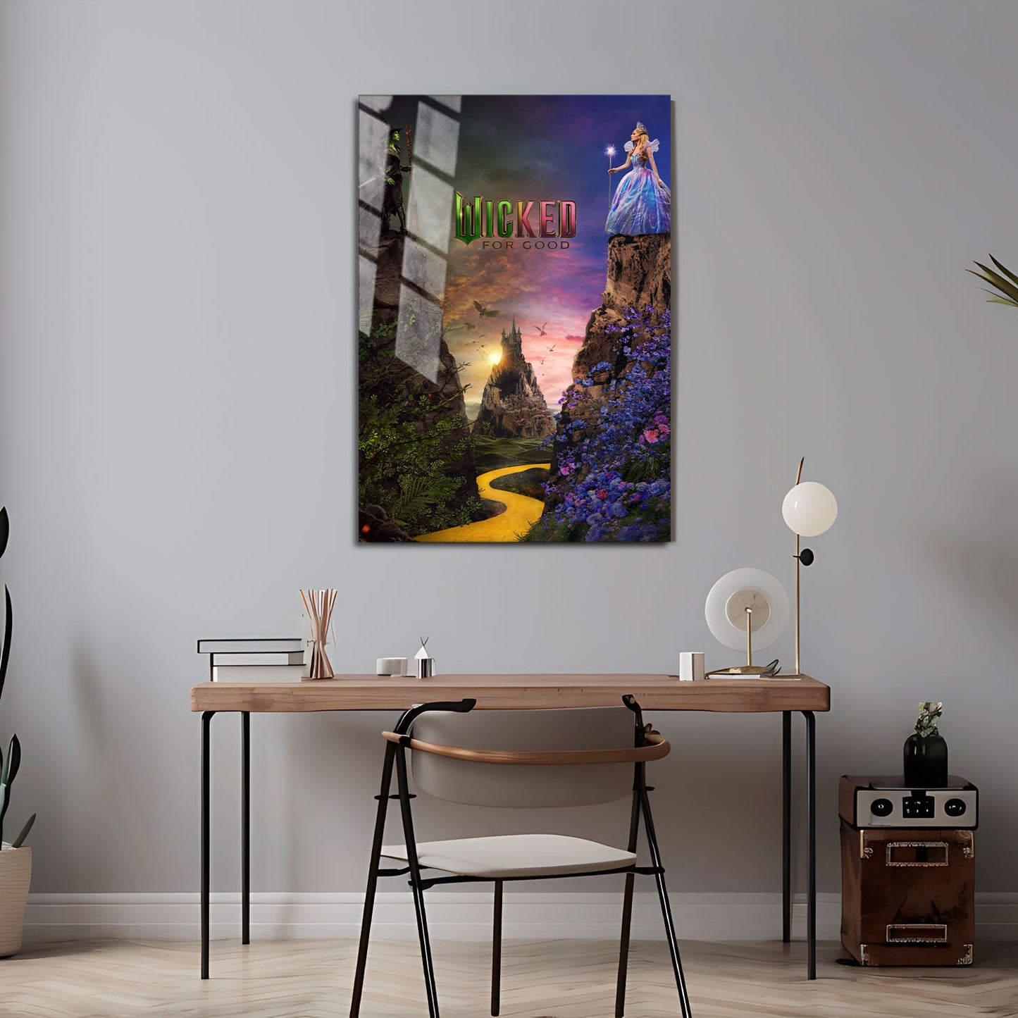 Wicked For Good Movie Metal Poster