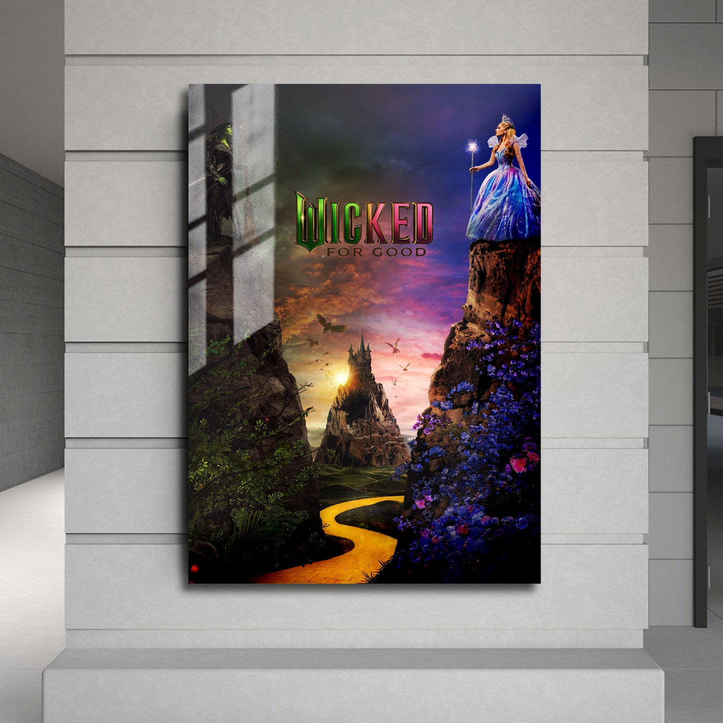 Wicked For Good Movie Metal Poster