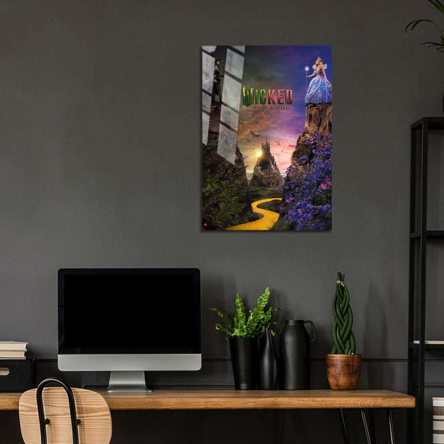 Wicked For Good Movie Metal Poster