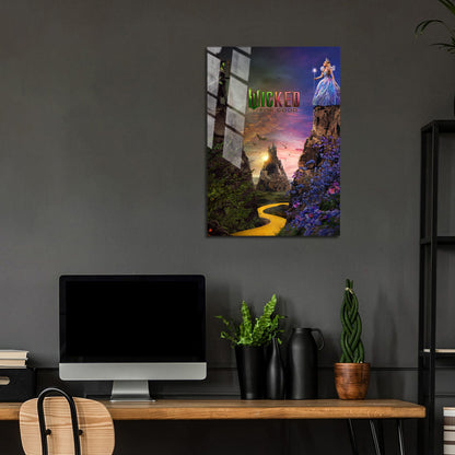 Wicked For Good Movie Metal Poster