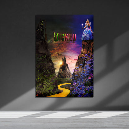 Wicked For Good Movie Metal Poster