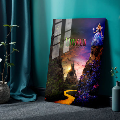 Wicked For Good Movie Metal Poster