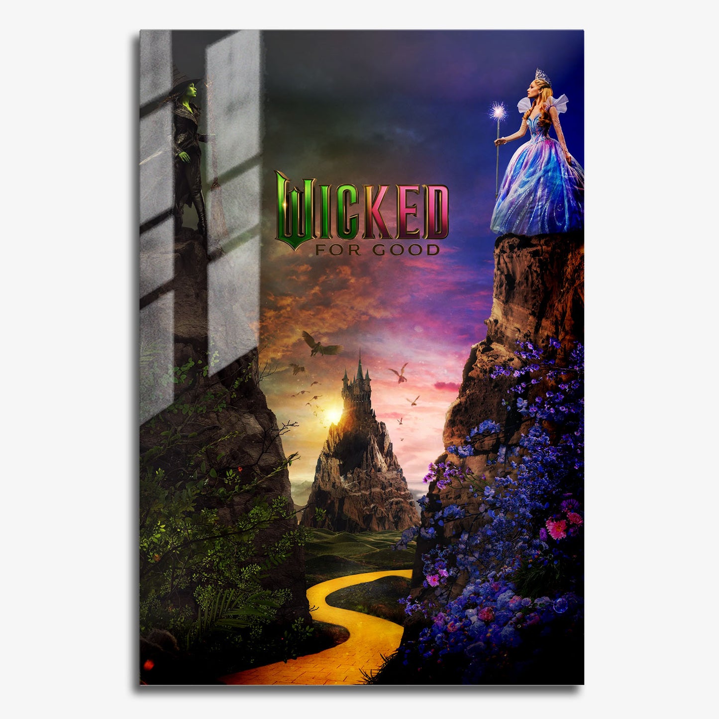Wicked For Good Movie Metal Poster