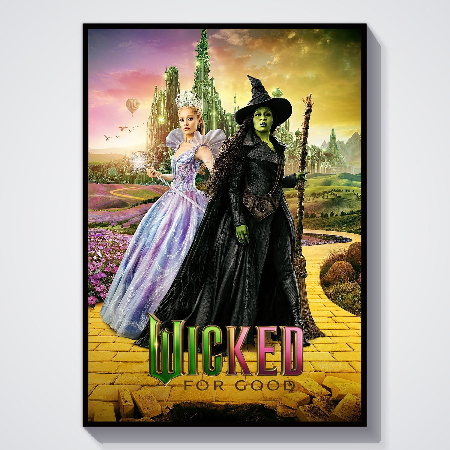 Flex Designs Poster Wicked For Good Yellow Brick Road 5 x 7" Home Goods - Movie 2025 Movie Poster