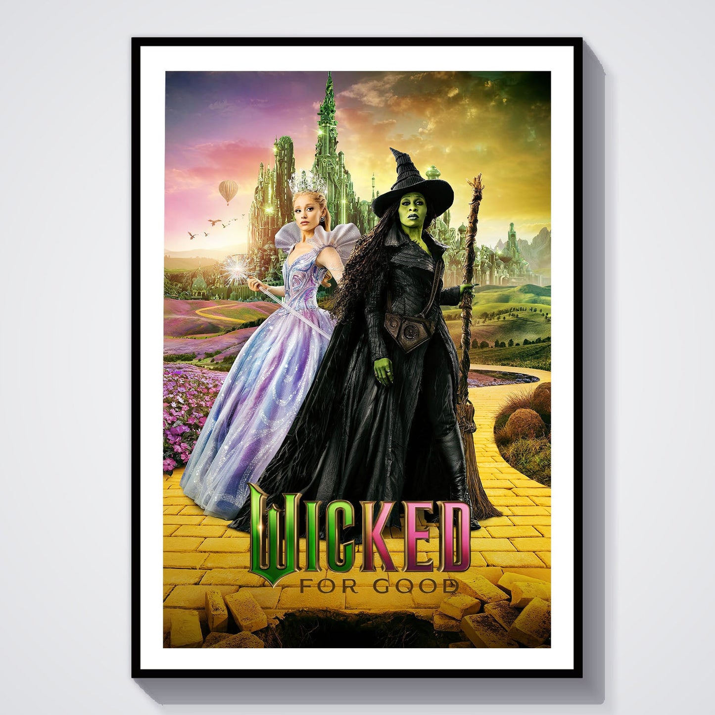 Flex Designs Poster Wicked For Good Yellow Brick Road 8 x 10" Home Goods - Movie 2025 Movie Poster