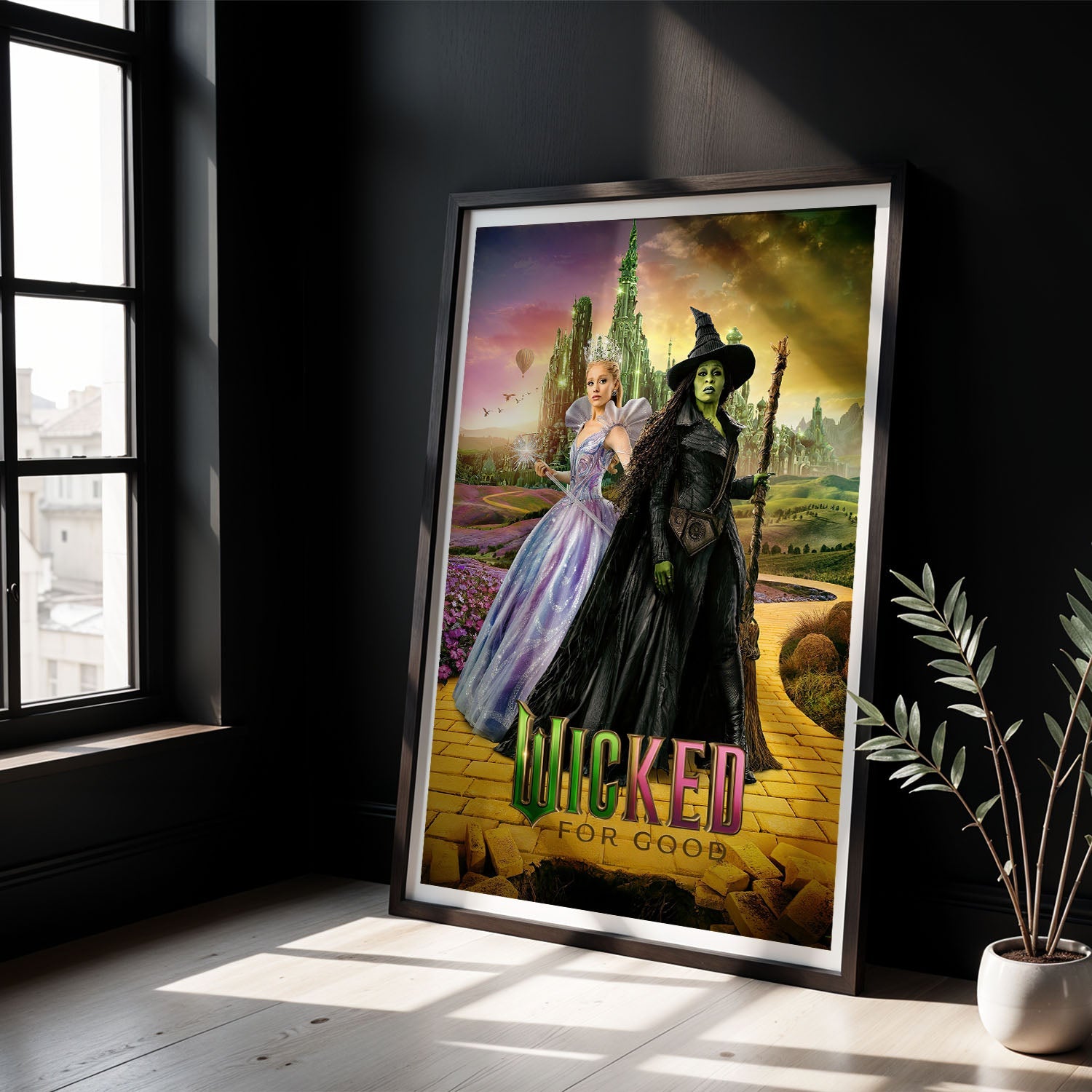 Flex Designs Poster Wicked For Good Yellow Brick Road 8 x 10" Home Goods - Movie 2025 Movie Poster