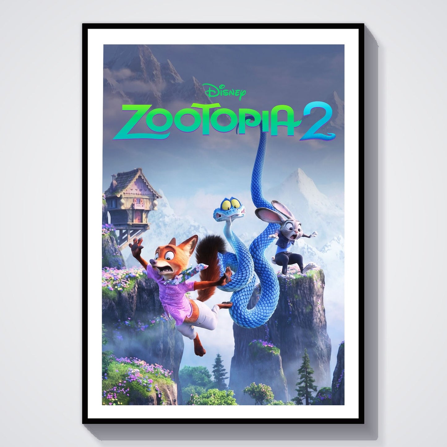 Flex Designs Poster Zootopia 2 8 x 10" Home Goods - Movie 2025 Movie Poster