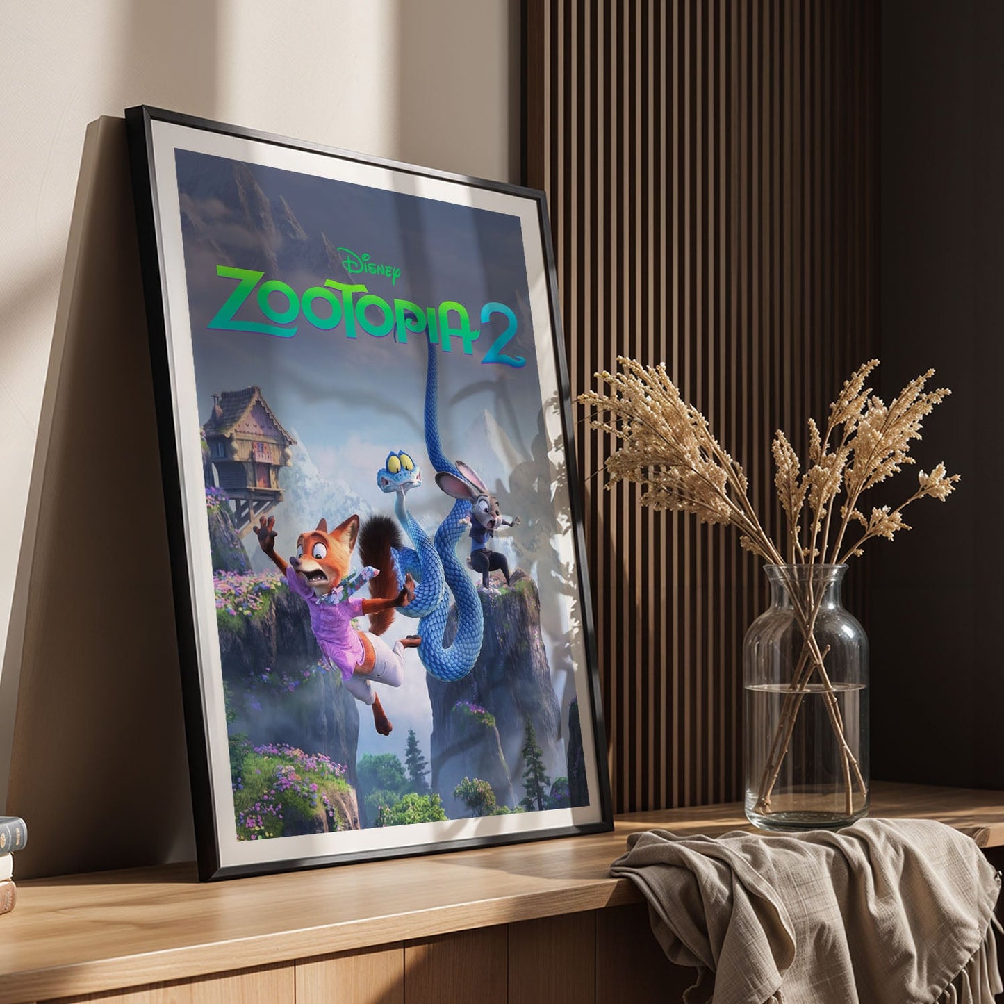 Flex Designs Poster Zootopia 2 5 x 7" Home Goods - Movie 2025 Movie Poster