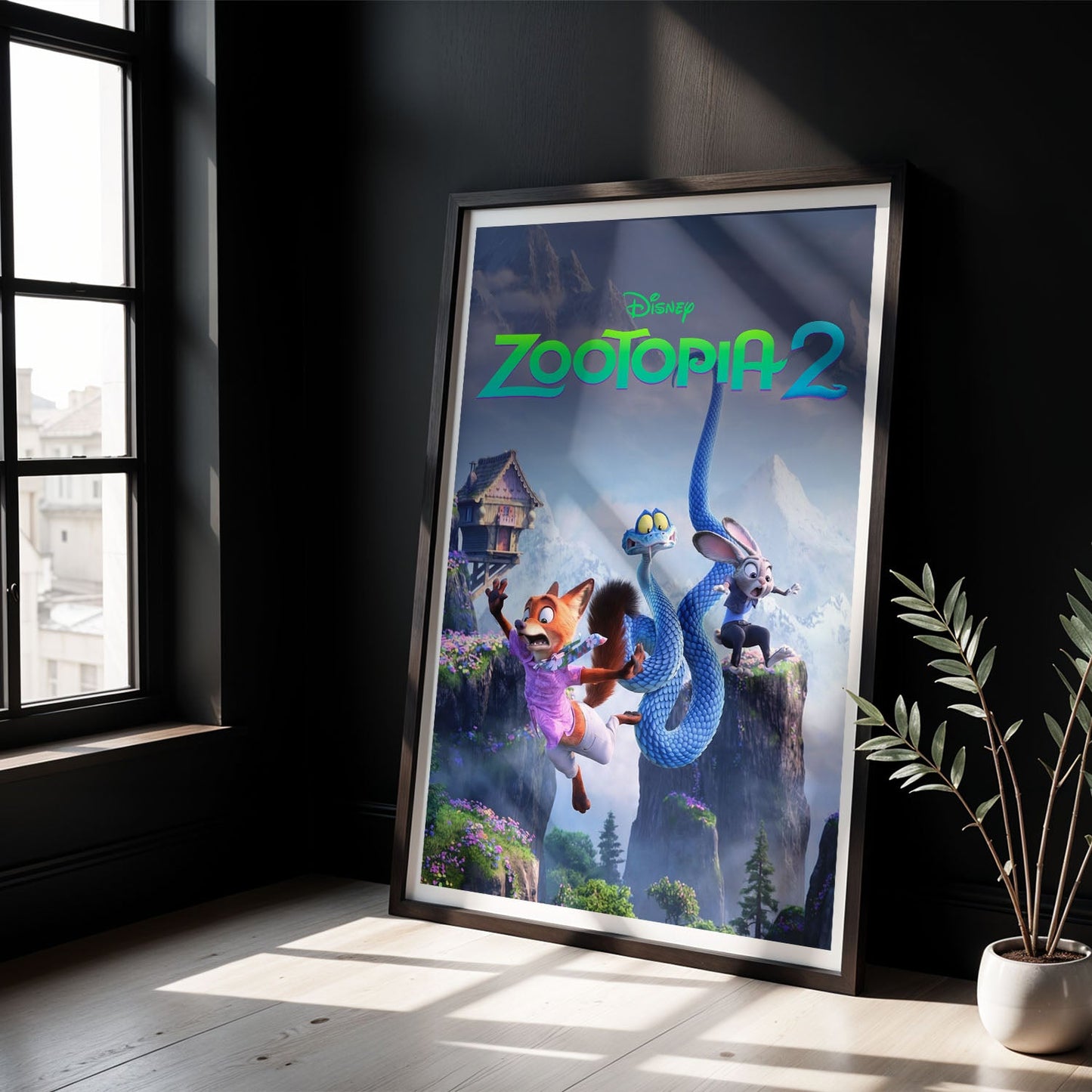 Flex Designs Poster Zootopia 2 8 x 10" Home Goods - Movie 2025 Movie Poster
