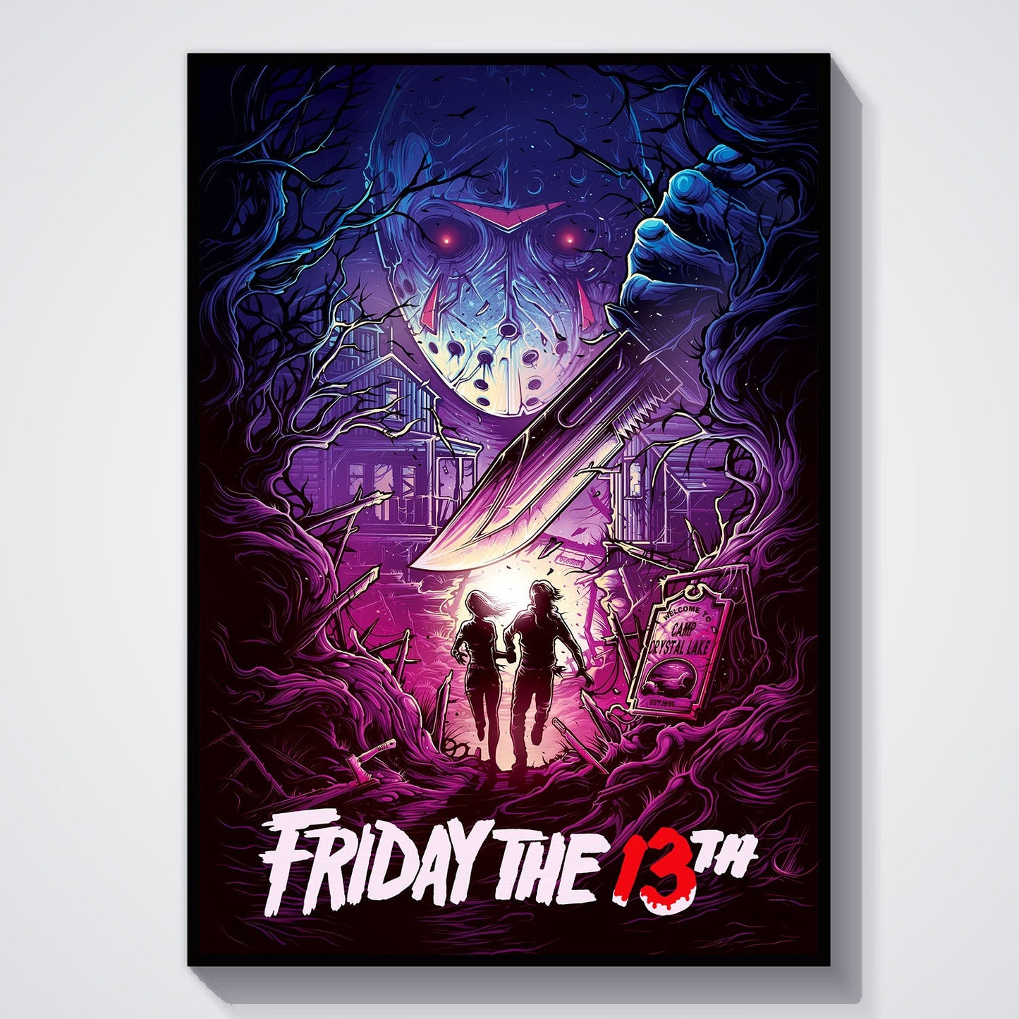 Flex Designs Poster A Nightmare on Elm Street Sketch 5 x 7" Home Goods - Movie 1984 Movie Poster