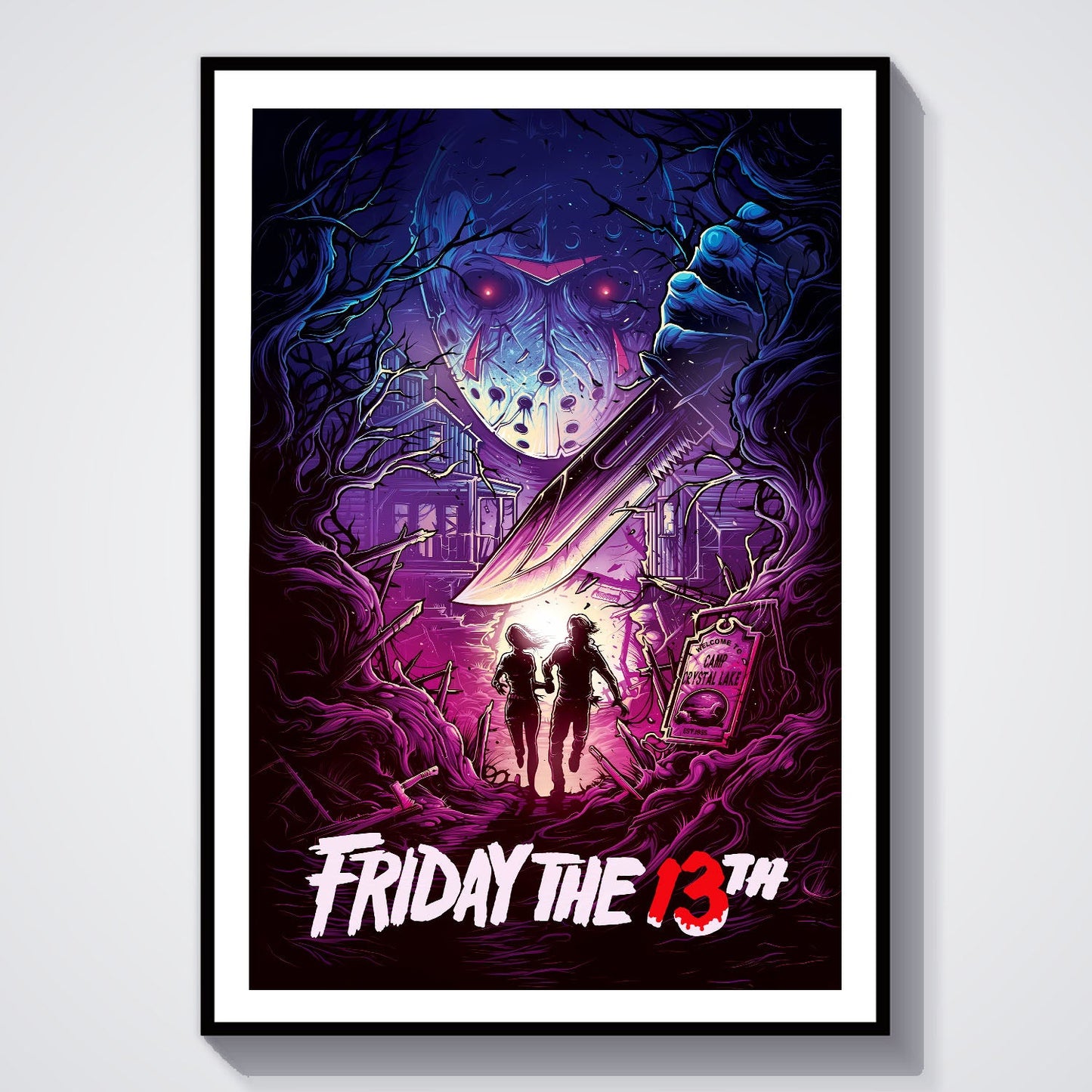 Flex Designs Poster A Nightmare on Elm Street Sketch 8 x 10" Home Goods - Movie 1984 Movie Poster