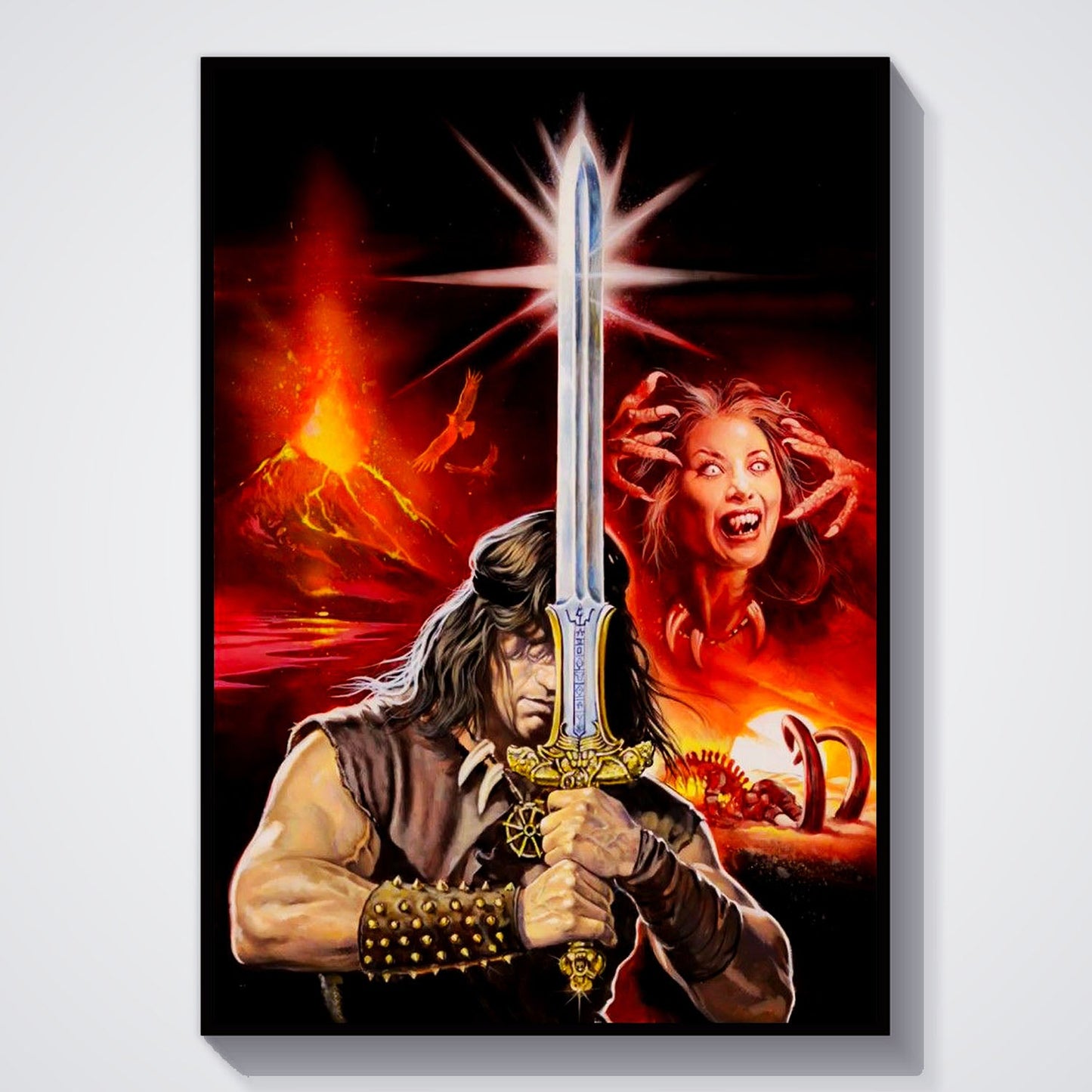 Flex Designs Poster Conan the Barbarian Key Art 5 x 7" Home Goods - Movie 1982 Movie Poster