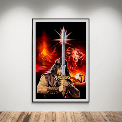 Flex Designs Poster Conan the Barbarian Key Art 8 x 10" Home Goods - Movie 1982 Movie Poster