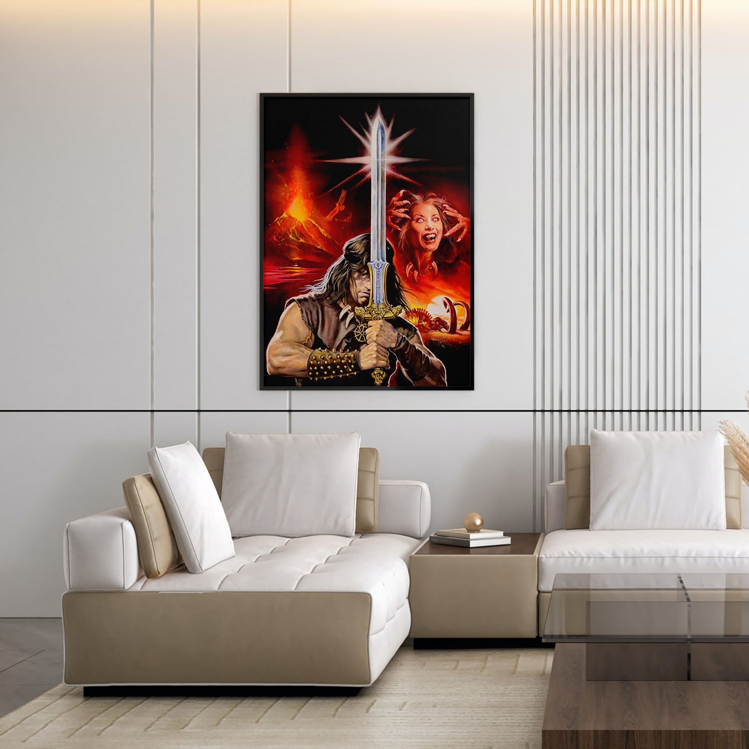 Flex Designs Poster Conan the Barbarian Key Art 5 x 7" Home Goods - Movie 1982 Movie Poster