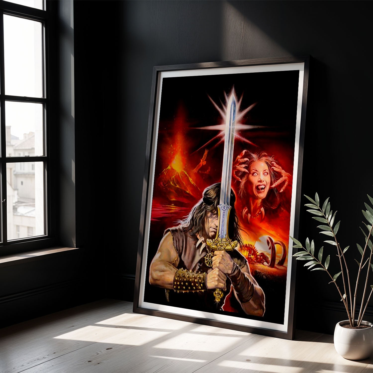 Flex Designs Poster Conan the Barbarian Key Art 8 x 10" Home Goods - Movie 1982 Movie Poster