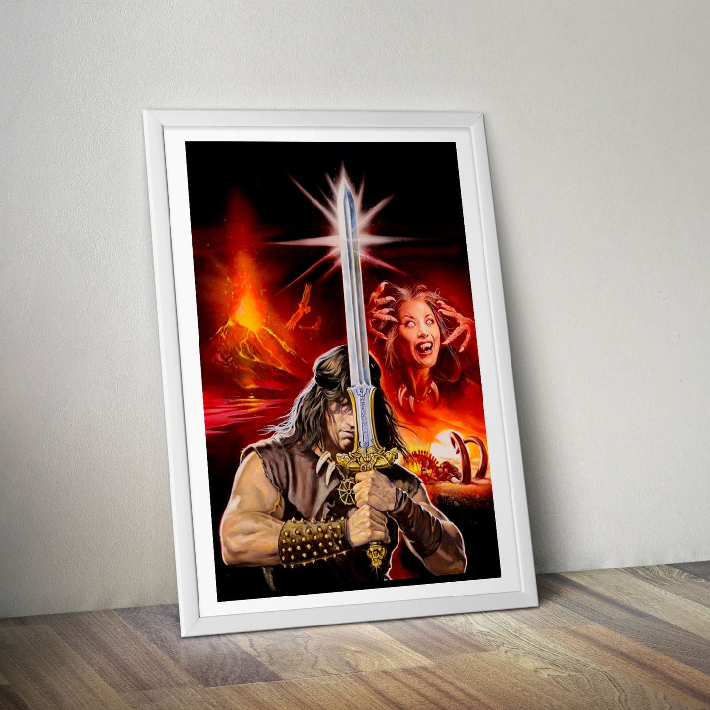 Flex Designs Poster Conan the Barbarian Key Art 8 x 10" Home Goods - Movie 1982 Movie Poster