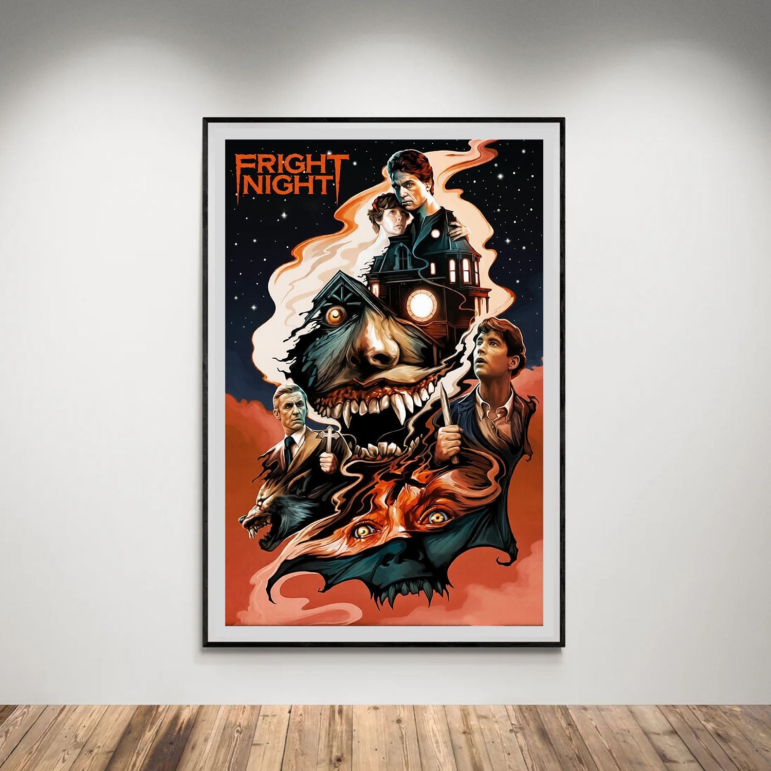 Flex Designs Poster Fright Night 8 x 10" Home Goods - Movie 1985 Movie Poster
